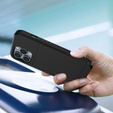 Etui do iPhone 15 Pro, Sliding Card Holder, czarne