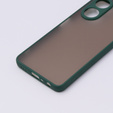 Etui silikonowe do Oppo A78 5G, z ochroną aparatu, przezroczyste / zielone