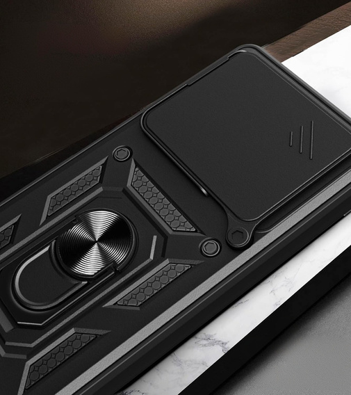 Etui pancerne do Xiaomi Poco F7 Ultra, CamShield Slide, czarne