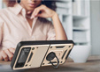 Etui pancerne do Samsung Galaxy Z Flip3 5G, CamShield Slide, złote