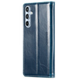 Etui z klapką do Samsung Galaxy A54, ERBORD Waxy Wallet, niebieskie