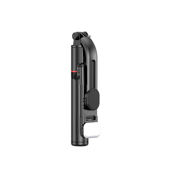 Tech-Protect Kijek Selfie Stick Tripod Bluetooth z lampą LED, czarny