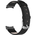 Pasek Skórzany do Samsung Galaxy Watch 4/5/6 40/42/43/44/45/46/47mm, Czarny