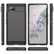 Etui do Google Pixel 6A, Karbon, czarne