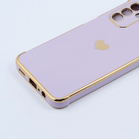 Etui do Samsung Galaxy A13 5G, Electro heart, fioletowe