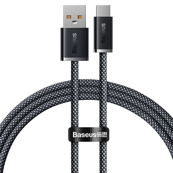 Baseus kabel USB-A USB-C 1 m 100 W - Szary