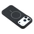 Etui silikonowe do iPhone 17 Pro, do MagSafe, antywstrząsowe, czarne