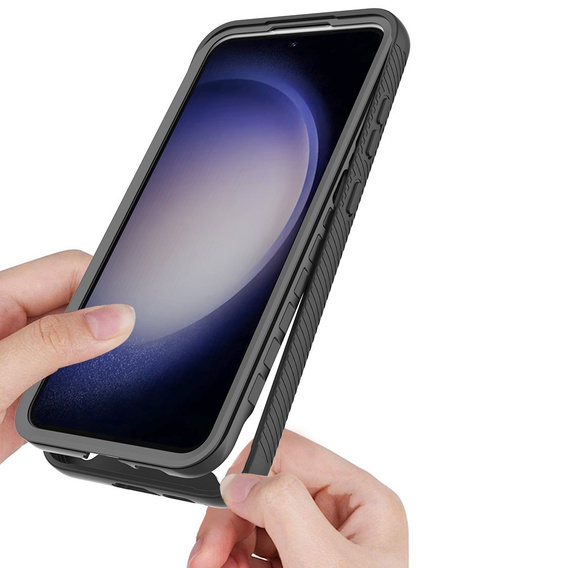 Etui do Samsung Galaxy S24 FE, Shockproof, z folią, czarne