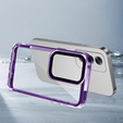 Etui do Oppo A80, Fusion Hybrid, przezroczyste / fioletowe