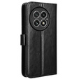 Etui z klapką do OnePlus 13, Crazy Horse Wallet, czarne