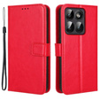 Etui z klapką Crazy Horse Wallet do Motorola Edge 60 Pro – eleganckie i ochronne, czerwone