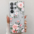 Etui do Samsung Galaxy S25 Ultra – różowe, z kwiatowym nadrukiem