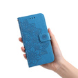 Etui z klapką do Samsung Galaxy A53 5G, Mandala Flower, niebieskie