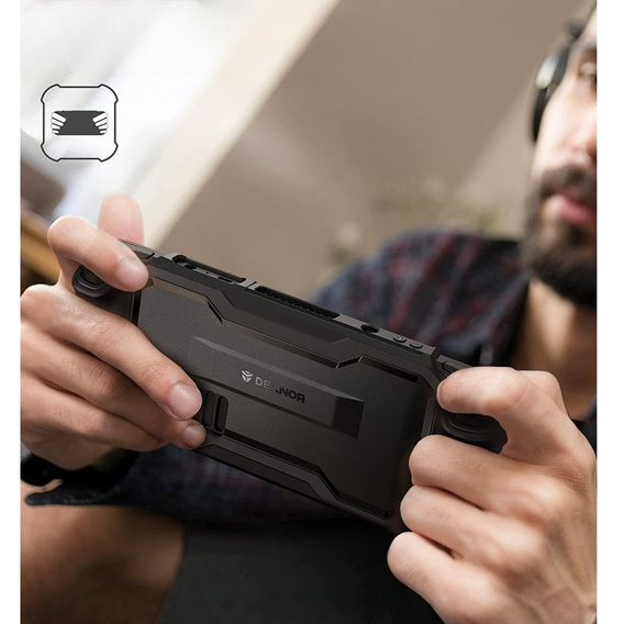 Etui Dexnor do Steam Deck, Rugged, Czarne