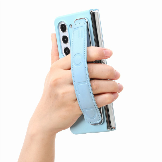 Etui do Samsung Galaxy Z Fold6 5G, z rączką, niebieskie