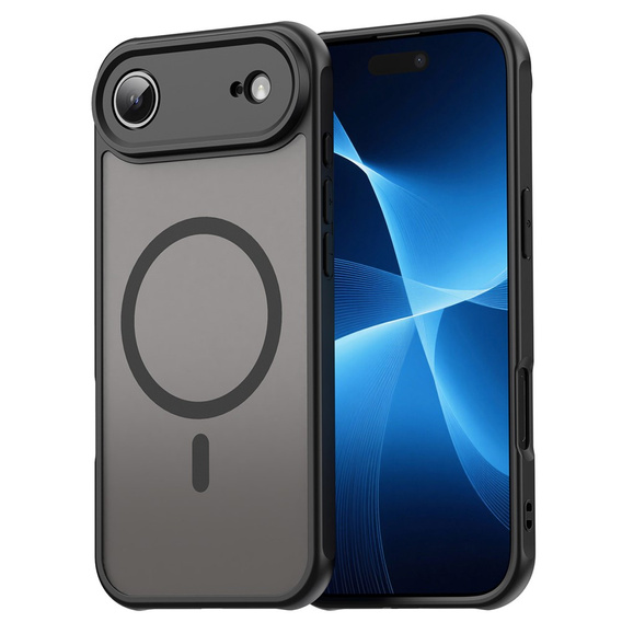 Etui Matt Case do iPhone 17 Air, do MagSafe, z ochroną aparatu, matowe czarne