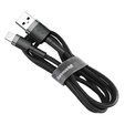 Baseus Cafule – kabel USB-A do Lightning 0,5 m 2,4A - szaro-czarny