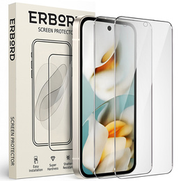 2x Szkło Hartowane ERBORD 9H Hard Glass do Google Pixel 9A – codzienna ochrona w eleganckim wydaniu
