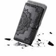 Etui z klapką do Samsung Galaxy M15 5G, Mandala, czarne
