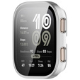 Etui z hartowanym szkłem do Amazfit Bip 6 – pełna ochrona 2w1 - srebrne