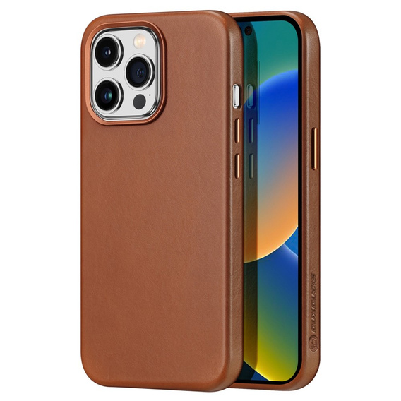 Etui do iPhone 14 Pro Max, Dux Ducis Max Naples, brązowe