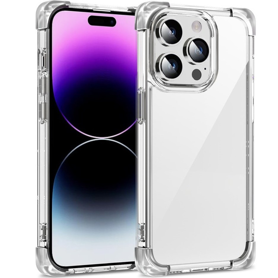 Etui do iPhone 14 Pro, ERBORD CornerShield, przezroczyste