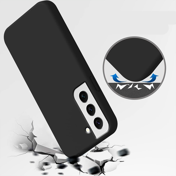 Etui do Samsung Galaxy S22 5G, Silicone Lite, czarne