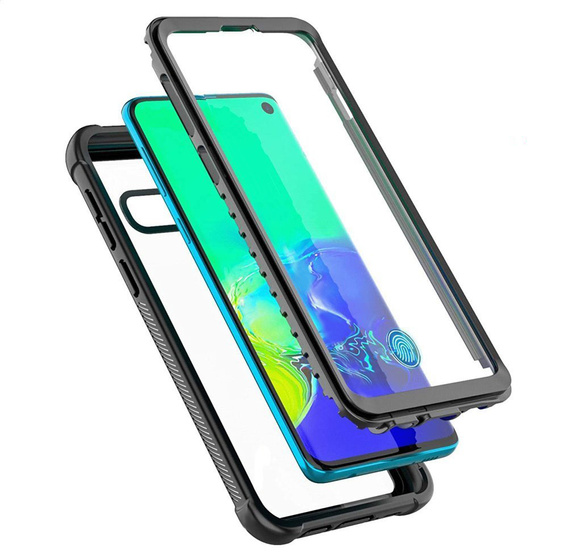 Etui Shockproof do Samsung Galaxy S10+ Plus, bez folii, czarne