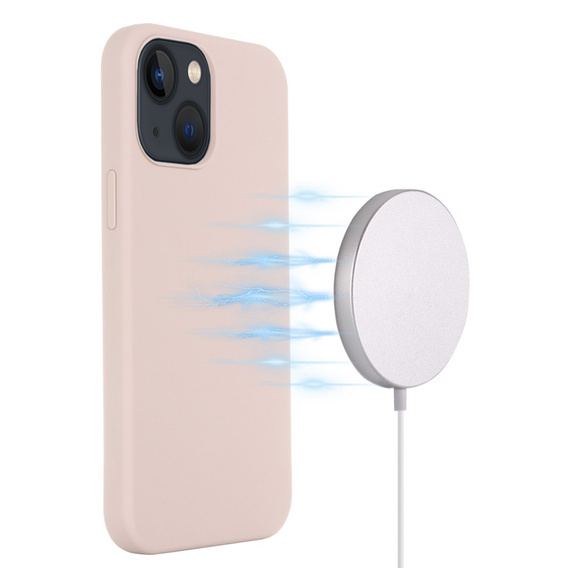 Etui do iPhone 14 Plus, Silicone MagSafe, różowe