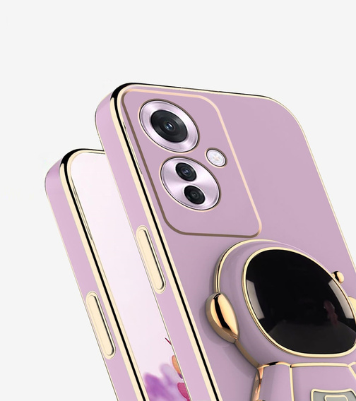Etui do Oppo Reno 11F 5G, Astronaut, fioletowe