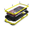 Etui do iPhone 13 Pro, R-JUST, pancerne, żółte