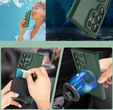 Etui do Samsung Galaxy S25 Ultra, do MagSafe, ERBORD Matt Case, zielone + Szkło na ekran