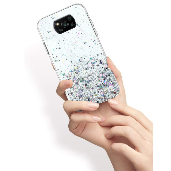Etui do Xiaomi POCO X3 / X3 NFC, Glittery, przezroczyste