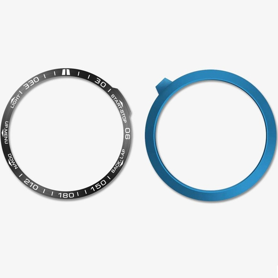 Nakładka Bezel Ring do Garmin Fenix 7X, Czarna/Biała