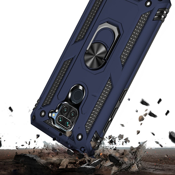 Etui pancerne do Xiaomi Redmi Note 9, Nox Case Ring, niebieskie