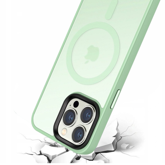 Etui do iPhone 14 Pro Max, Simple MagSafe, jasnozielone