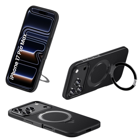 Skórzane etui z podstawką MagSafe do iPhone 17 Pro Max