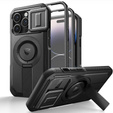 Dexnor Magnet Case – etui do iPhone 14 Pro z osłoną aparatu i podstawką - czarne