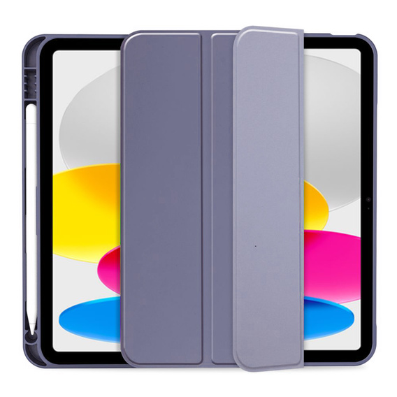 Etui do iPad 11" 2025 A16 (11 gen.) / iPad 10.9" 2022 (10 gen.), Smart Pencil, z miejscem na rysik, fioletowe