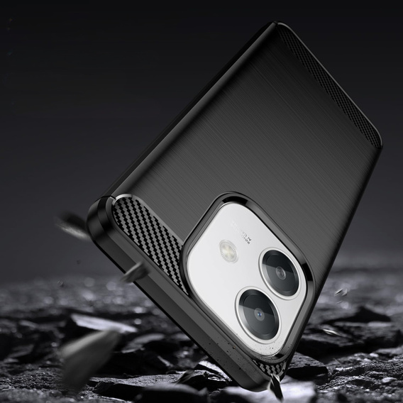 Etui do Oppo A40 / Oppo A40m, Carbon, czarne