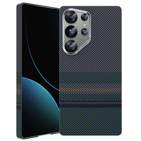Etui BENKS Kevlar do Samsung Galaxy S25 Ultra, Magnetic Armor Air Aurora 600D 0045, do MagSafe, czarne