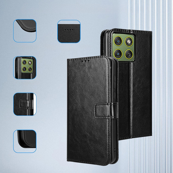 Etui z klapką Crazy Horse Wallet do Motorola Edge 70