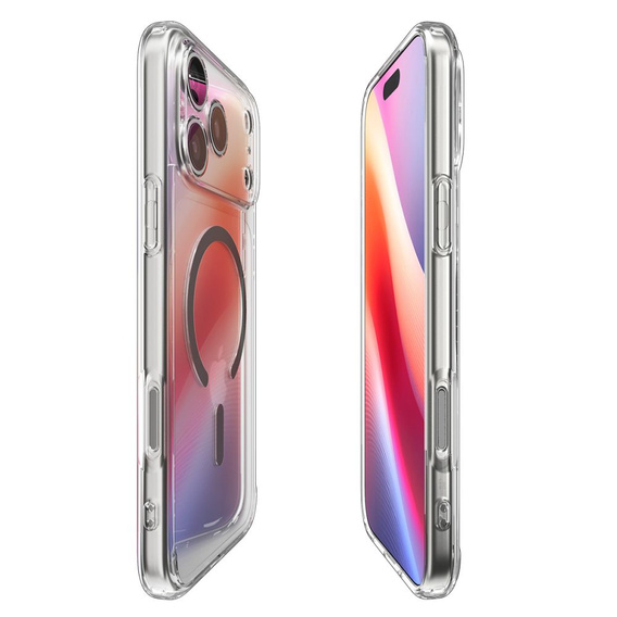 Etui Spigen Ultra Hybrid MagSafe do iPhone 17 Pro Max, Clear / Graphite