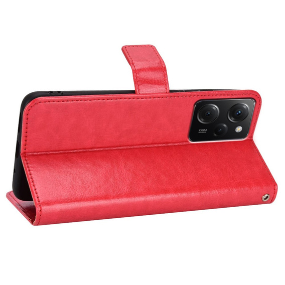 Etui z klapką do Xiaomi Poco X5 Pro 5G, Wallet, czerwone