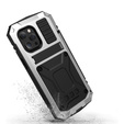 Etui do iPhone 13 Mini, R-JUST, pancerne, srebrne
