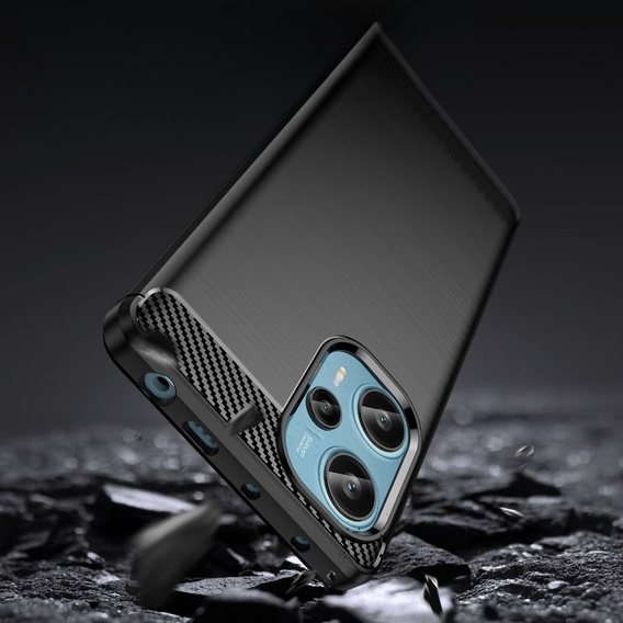 Etui do Xiaomi Poco F5 5G, Karbon, czarne