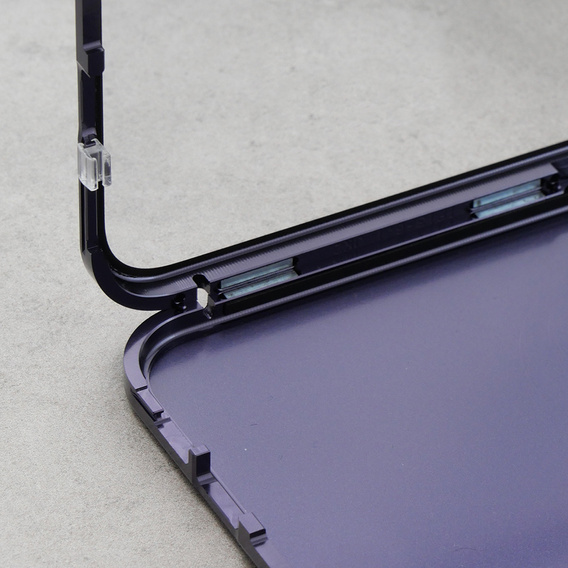 Etui do iPhone 13 Pro, Dual Glass, do Magsafe, fioletowe
