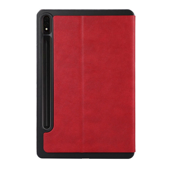 Etui do Samsung Galaxy Tab S9 FE+ Plus, Smartcase z miejscem na rysik, czerwone