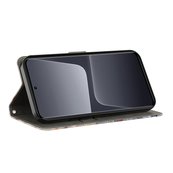 Etui z klapką do Xiaomi Redmi Note 12 4G, Wallet, Wings złote