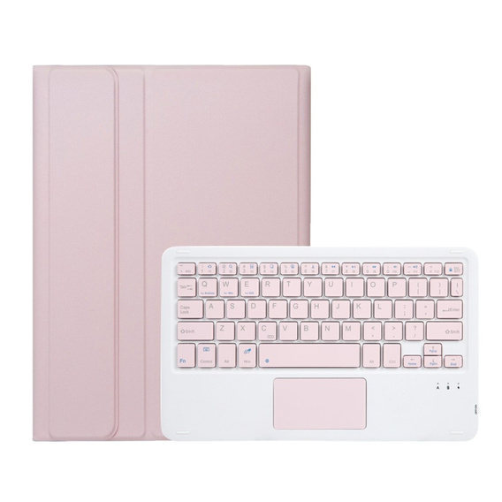 Etui z klawiaturą do iPad Pro 11" 2024 (5 gen.), Leather Pen Slot TouchPad, różowe